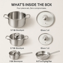 Stainless Steel Cookware Set for Induction Stovetops by LJGDeals