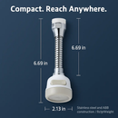 Movable Kitchen Tap Head with Rotatable Swivel and Hose by LJGDeals