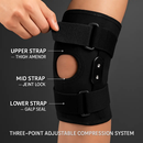 Knee Brace Open Patella with Adjustable Hinges for Sports by LJGDeals