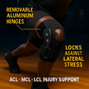 Knee Brace Open Patella with Adjustable Hinges for Sports by LJGDeals