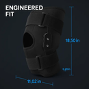 Knee Brace Open Patella with Adjustable Hinges for Sports by LJGDeals