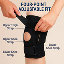 Knee Brace Open Patella with Adjustable Hinges for Sports by LJGDeals