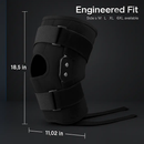 Knee Brace Open Patella with Adjustable Hinges for Sports by LJGDeals
