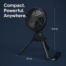 Foldable Camping Fan with Oscillating Tripod and USB Power by LJGDeals