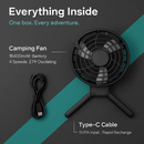 Foldable Camping Fan with Oscillating Tripod and USB Power by LJGDeals