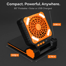 Solar Camping Fan with Lantern - USB & Solar Power by LJGDeals