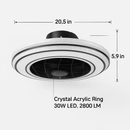 Ceiling Fan with Light Round Pendant Lamp by LJGDeals