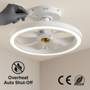 Ceiling Fan with LED Light, 6-Speed, Remote Control by LJGDeals