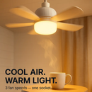 12W Socket Ceiling Fan with Lights and Remote by LJGDeals