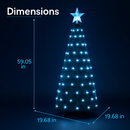 Collapsible Christmas Tree Lights with Remote App Control by LJGDeals