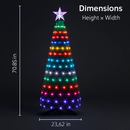Collapsible Christmas Tree Lights with Remote App Control by LJGDeals