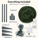 Collapsible Christmas Tree Lights with Remote App Control by LJGDeals