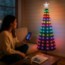 Collapsible Christmas Tree Lights with Remote App Control by LJGDeals