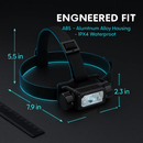 Motion Sensor Headlamp with 9 Lighting Modes by LJGDeals