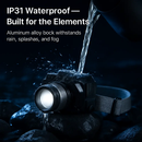 Motion Sensor LED Headlamp with Zoomable Beam and 3 Modes by LJGDeals