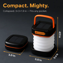 Solar Camping Lantern Collapsible Tent Lamp by LJGDeals