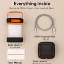 Solar Camping Lantern Collapsible Tent Lamp by LJGDeals