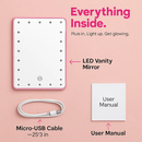 Cosmetic Mirror for Flawless Makeup in Any Lighting by LJGDeals