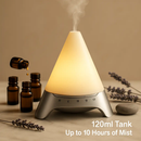 120ml Cool Mist Humidifier Ultrasonic Aroma Essential Oil Diffuser w/Soothing Sounds 7 Color Night Lights Waterless Auto Off for Relaxation and Sleepi by LJGDeals