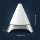 120ml Cool Mist Humidifier Ultrasonic Aroma Essential Oil Diffuser w/Soothing Sounds 7 Color Night Lights Waterless Auto Off for Relaxation and Sleepi by LJGDeals