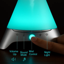 120ml Cool Mist Humidifier Ultrasonic Aroma Essential Oil Diffuser w/Soothing Sounds 7 Color Night Lights Waterless Auto Off for Relaxation and Sleepi by LJGDeals