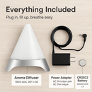 120ml Cool Mist Humidifier Ultrasonic Aroma Essential Oil Diffuser w/Soothing Sounds 7 Color Night Lights Waterless Auto Off for Relaxation and Sleepi by LJGDeals