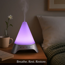 120ml Cool Mist Humidifier Ultrasonic Aroma Essential Oil Diffuser w/Soothing Sounds 7 Color Night Lights Waterless Auto Off for Relaxation and Sleepi by LJGDeals