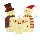 2D Christmas Snowman Yard Decoration with LED Lights by LJGDeals