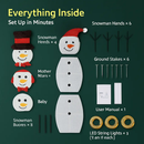 2D Christmas Snowman Yard Decoration with LED Lights by LJGDeals