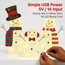 2D Christmas Snowman Yard Decoration with LED Lights by LJGDeals