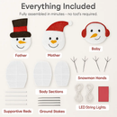 2D Christmas Snowman Yard Decoration with LED Lights by LJGDeals