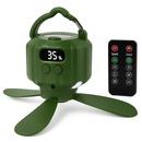 Portable Camping Ceiling LED Fan with 3-Speed Wind & Light by LJGDeals