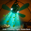 Portable Camping Ceiling LED Fan with 3-Speed Wind & Light by LJGDeals