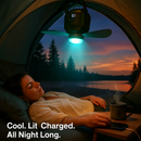 Portable Camping Ceiling LED Fan with 3-Speed Wind & Light by LJGDeals