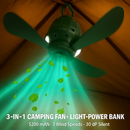 Portable Camping Ceiling LED Fan with 3-Speed Wind & Light by LJGDeals