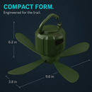 Portable Camping Ceiling LED Fan with 3-Speed Wind & Light by LJGDeals