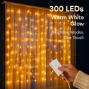3M 300 LEDs String Curtain Light IP44 String Fairy Lights Party Xmas Decor Lamps W/ Remote by LJGDeals