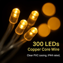 3M 300 LEDs String Curtain Light IP44 String Fairy Lights Party Xmas Decor Lamps W/ Remote by LJGDeals