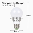 16 Colors Change LED Bulbs E27 3W RGB Dimmable Mood Lighting Lamp IR Remote Control by LJGDeals