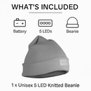 Unisex 5 LED Knitted Beanie Winter Warm Hat Camping Jogging Running Cap Headlamp by LJGDeals