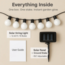 10LED Solar String Bulb Fairy Light Outdoor String Lamps Garden Xmas Decor Lamp by LJGDeals