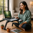Foldable Laptop Table for Bed & Desk with Mouse Board by LJGDeals