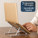 Foldable Aluminum Laptop Stand with Adjustable Angles by LJGDeals