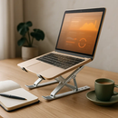 Foldable Aluminum Laptop Stand with Adjustable Angles by LJGDeals