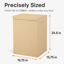 Foldable Laundry Hampers with Lid, Handles & Storage by LJGDeals