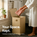Foldable Laundry Hampers with Lid, Handles & Storage by LJGDeals