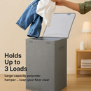 Foldable Laundry Hampers with Lid, Handles & Storage by LJGDeals