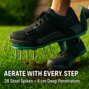 Lawn Aerator Shoes with Adjustable Straps for Lawn by LJGDeals