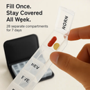 Weekly Pill Organizer in PU Leather Case - 7-Day by LJGDeals