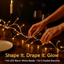 Lighted Birch Garland with Timer, 8 Modes, Outdoor by LJGDeals